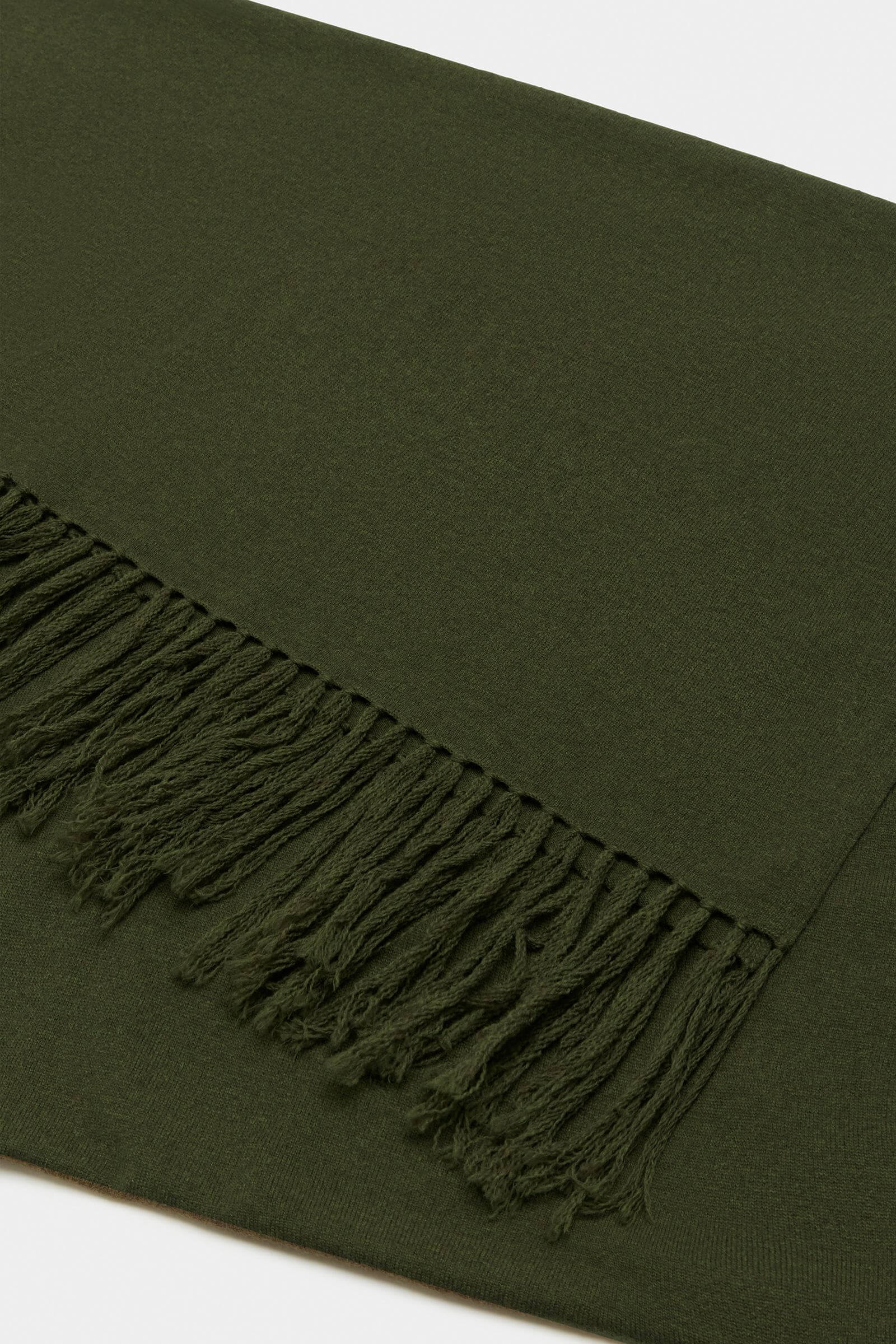 Assembly Label Longline Wool Scarf - Dark Olive – Eclectic House