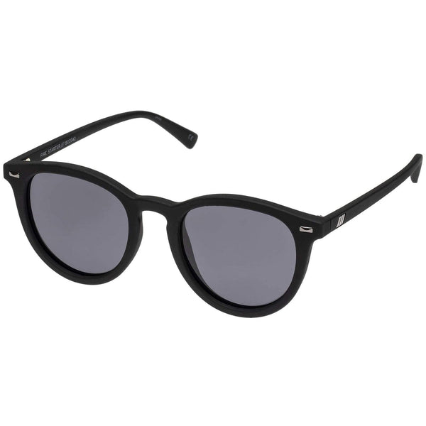 Bandwagon Crystal Clear Uni-Sex Round Sunglasses | Le Specs