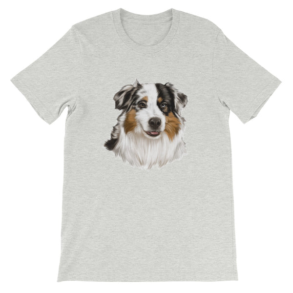 tee shirt berger australien bleu merle