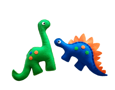 Felt Plushy dinosaur sewing kit for kids