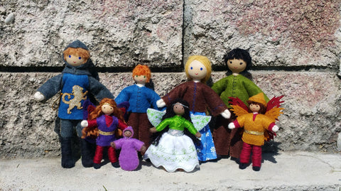 Handmade dolls by Wildflower Toys 