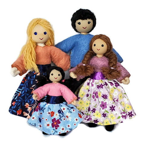 Custom dollhouse family