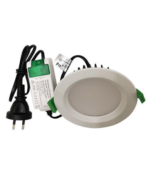 15W LED TRI-CCT Dimmable Recessed White Fixed Downlights Cut out: Ø120mm