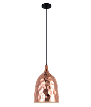 Modern Bohemian Copper Plated Ellipse Shape Pendant Light