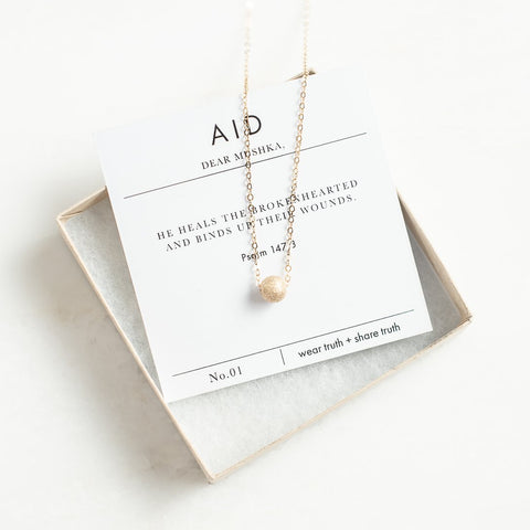 Dear Mushka Aid Necklace - meaningful jewerly