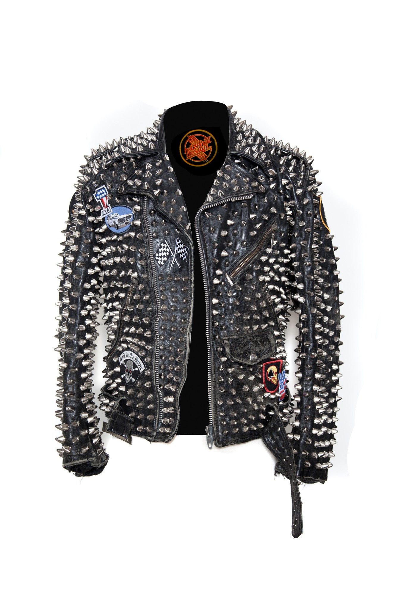 studded leather jacket