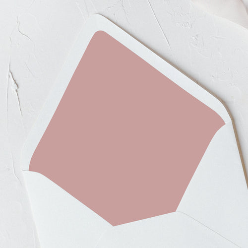 Pink Strawberry Floral Envelope Liner - Pretty Plain Paper