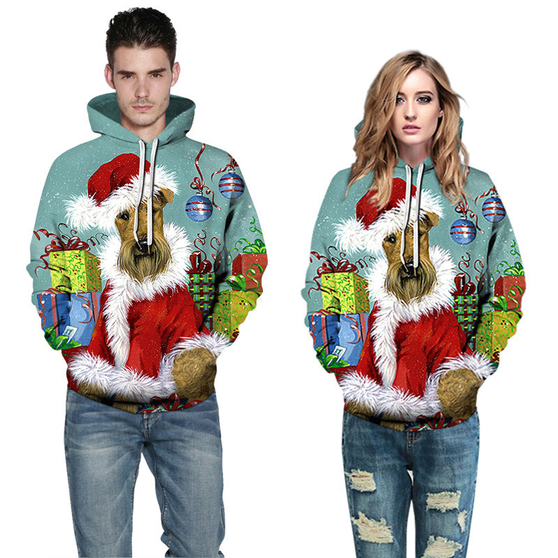 Men's Christmas Costume Hoodies 3D Printing Graphic Pattern Pullover ...