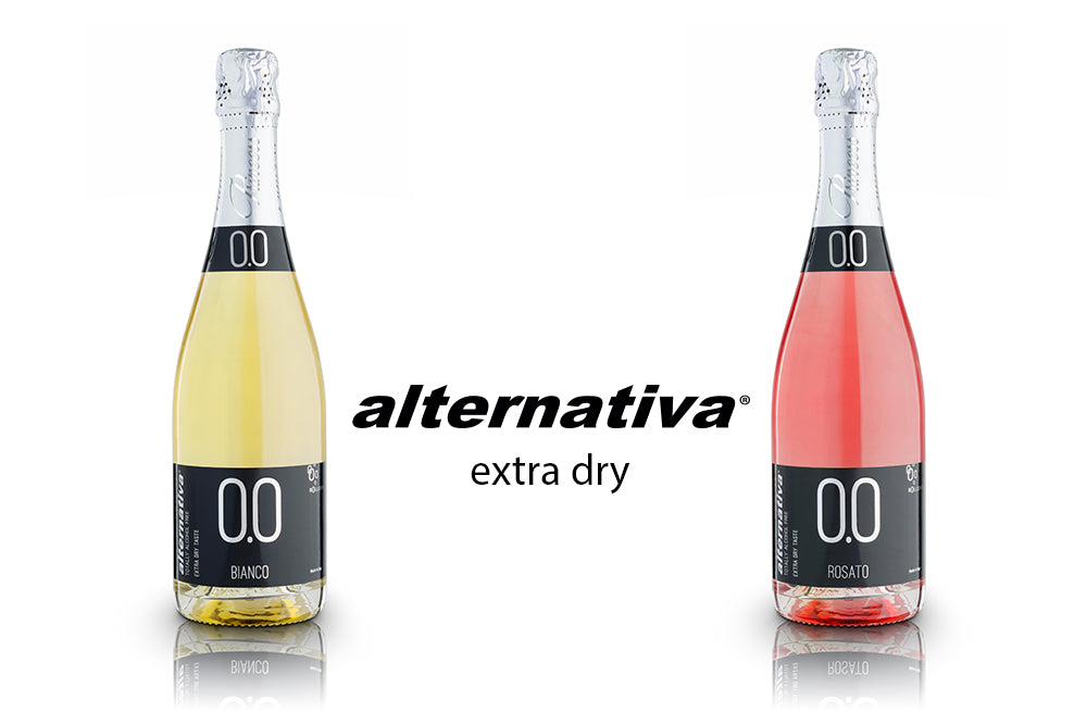 Alternativa 0.0 bollicine Rosato Dry - Spumante analcolico da vino  dealcolato