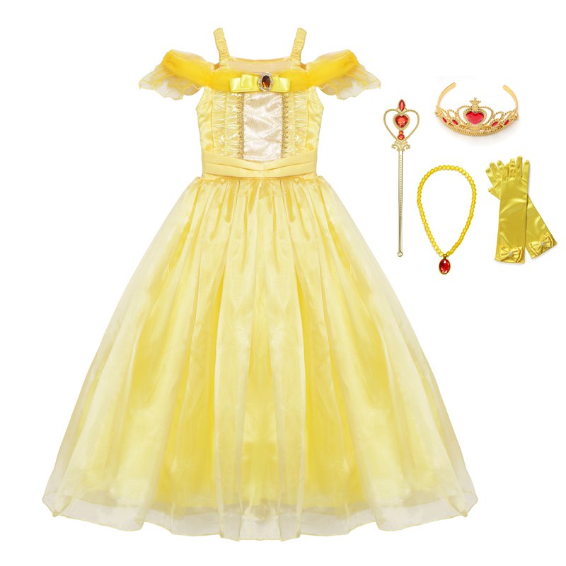 vestido de princesa fantasia