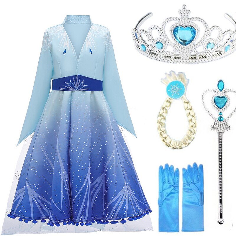 vestido elsa frozen 2