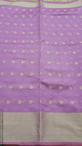 Mauve Banarasi Cotton Silk Saree with Running Blouse Fabric BS29