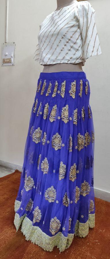 heavy embroidered skirt