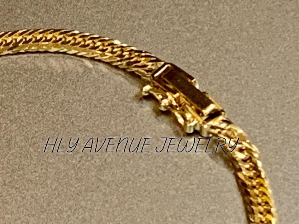 18K Japan Gold 8 Triple Cut Kihei Bracelet