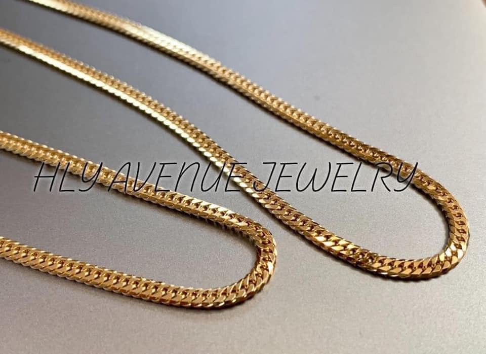 18K Japan Gold 6 Double Cut Kihei Necklace 50CM – HLY Avenue Jewelry