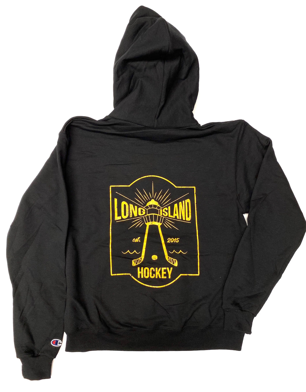 Lighthouse x Champion Hoodie: Gold – Long Island Hockey Co.