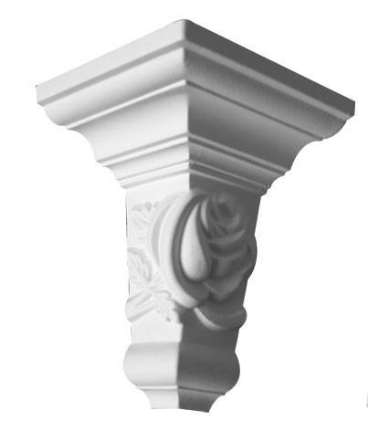 5 1 2 H 3 3 4 Projection X 94 1 2 Long Rose Flower Crown Moulding Ma Corbel Place