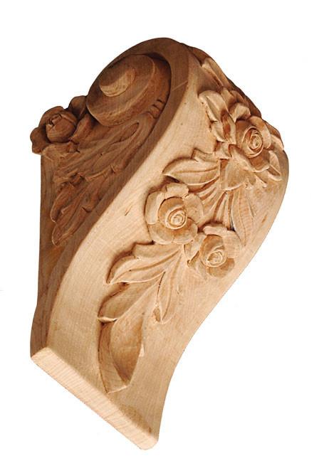 Corbel With Florals 10 7 8 H X 6 1 2 W X 6 3 8 D Corbelplace