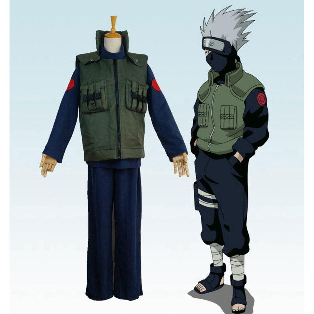 Naruto Hatake Kakashi Jounin Costume Cosplay Hoodie-XLarge 