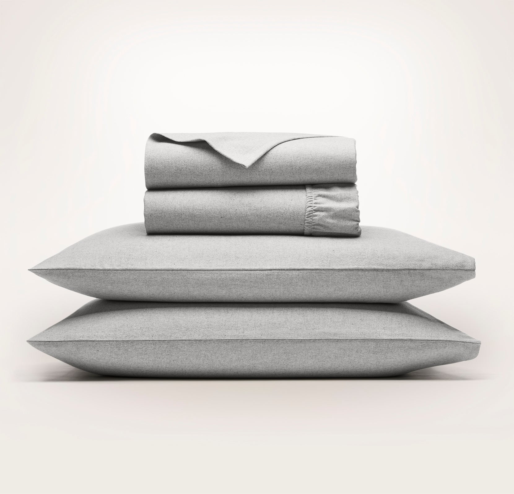 Flannel Sheets - Heathered Grey