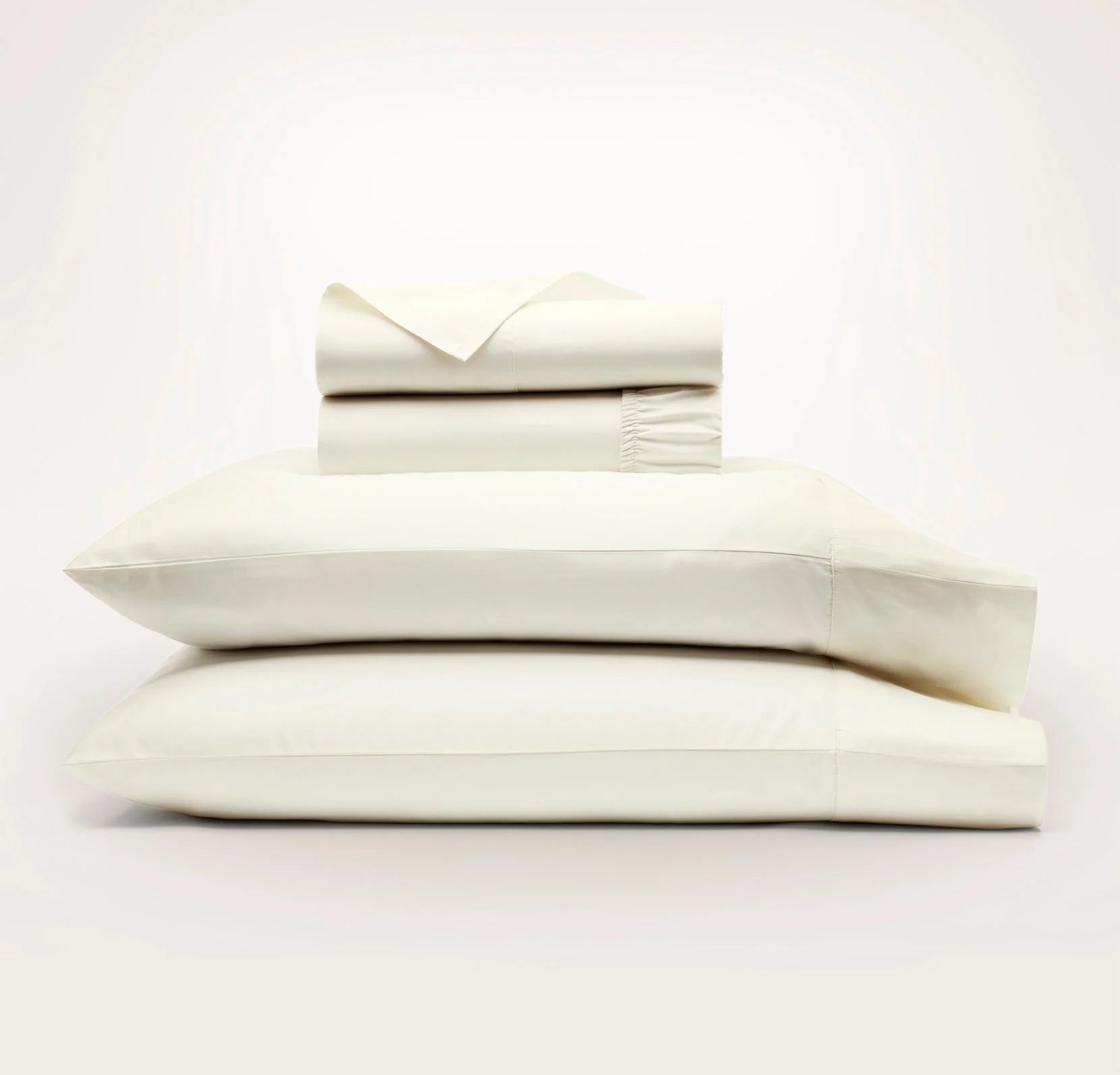 Signature Hemmed Sheet Set - Cream