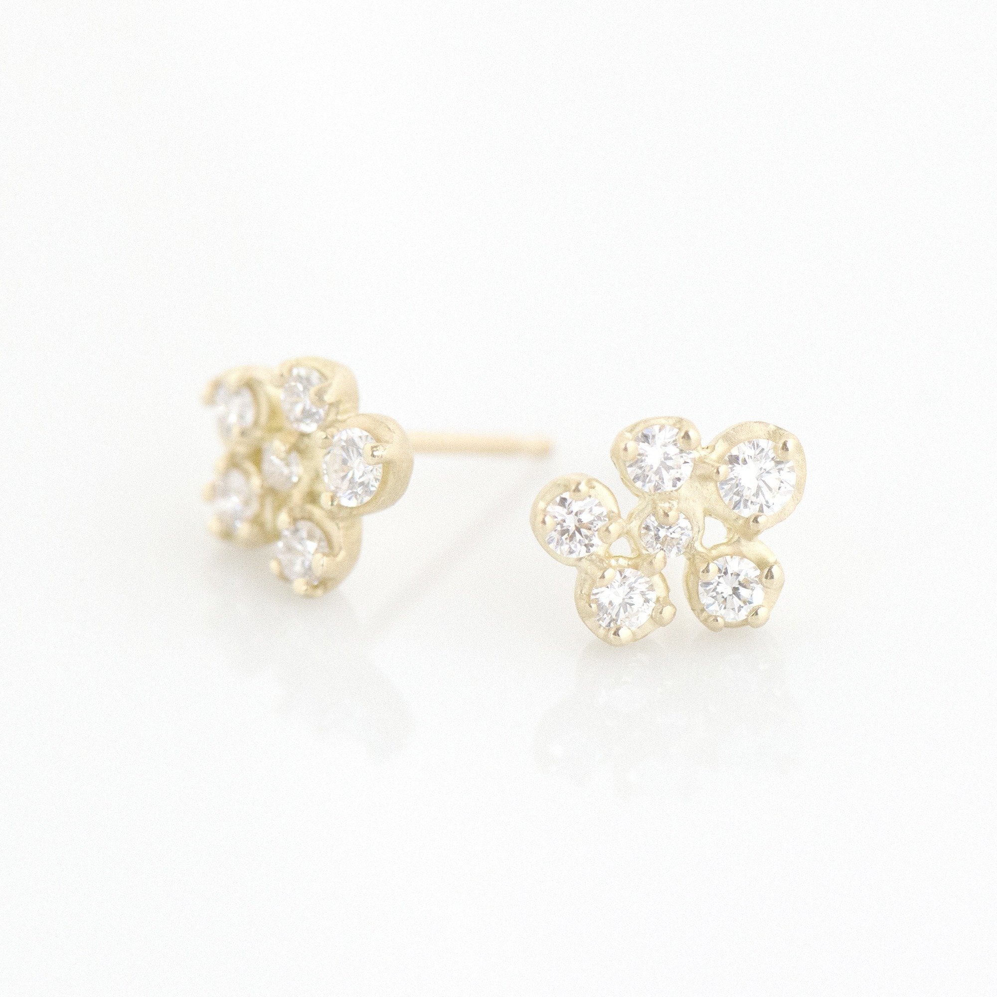 Small Flower Cluster Stud Earring – Anne Sportun Fine Jewellery