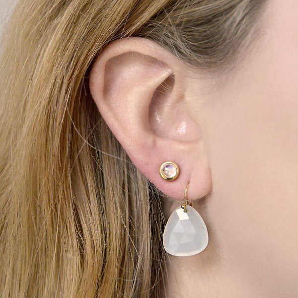 Gem on sale stud earrings