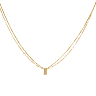 14k Gold Plated Lock Key Pendant Paperclip Chain – Luna Custom Jewelry