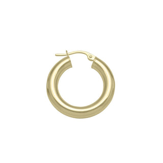 4mm Gold Tube Hoop Earrings – Baby Gold