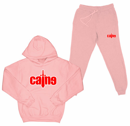 Caine Outline Sword Logo Heather Grey Sweatsuit