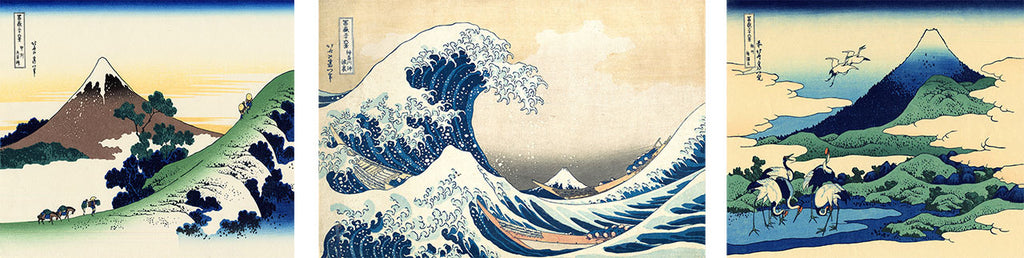 D'après la Vague de Kanagawa, du japonais Katsushika Hokusai - Photo de  Aquarelles marines - Chez Mamie José