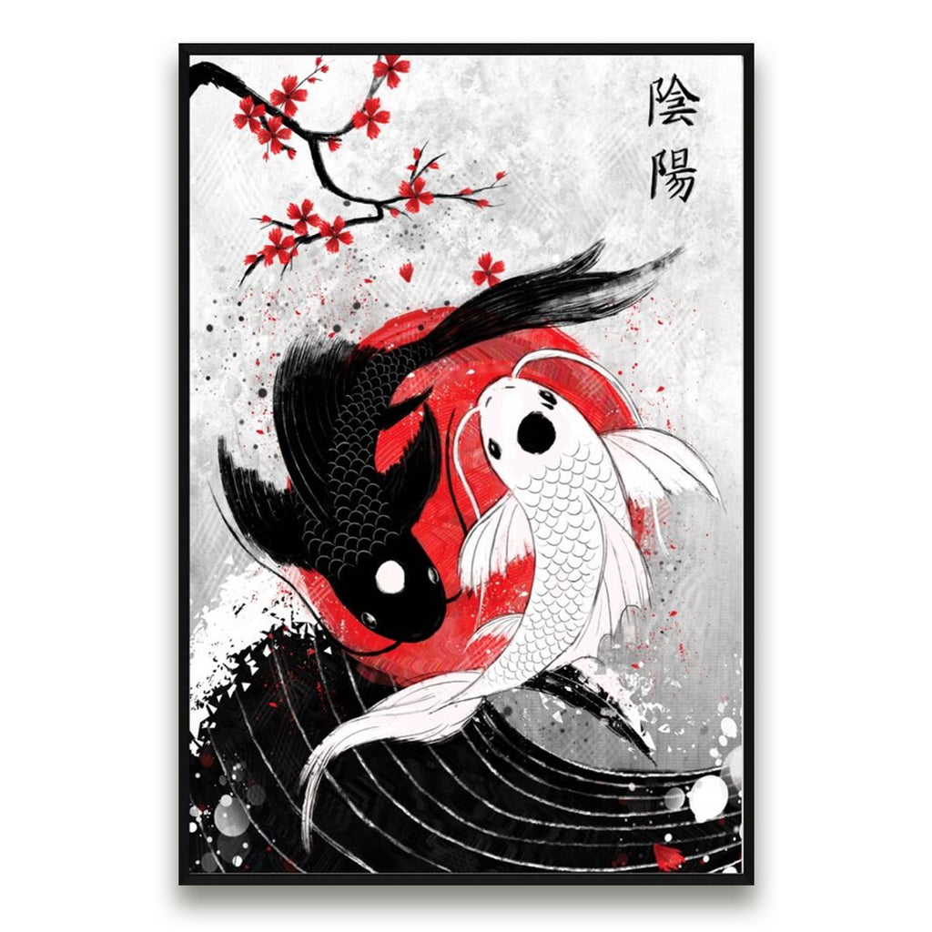 Les carpes se rassemblent, et l'amour s'en mêle - Feat Ganryu Tableau-japonais-carpe-koi_1024x1024