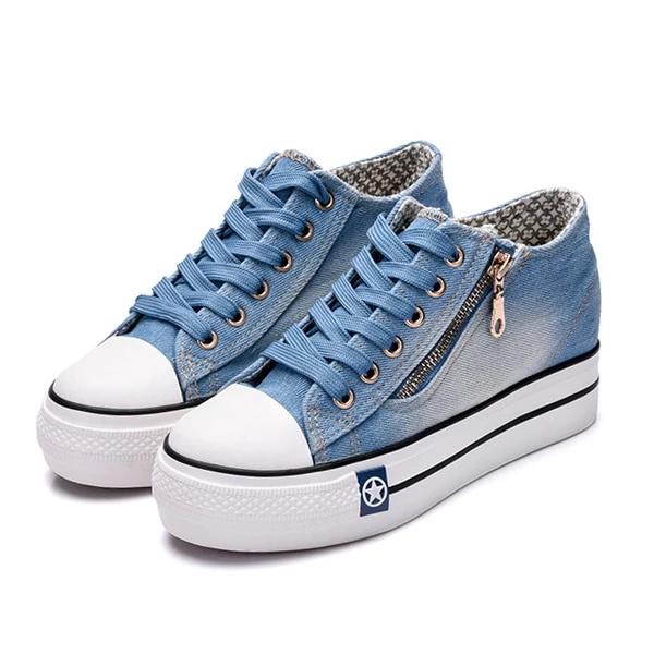 tenis all star jeans com ziper