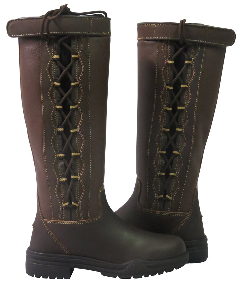 ladies leather country boots