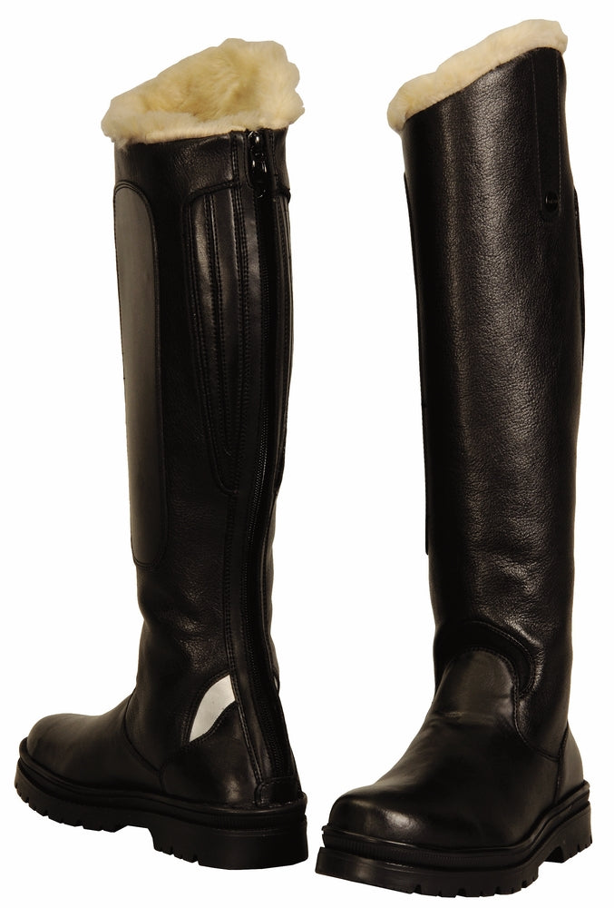 sheepskin lined riding boots