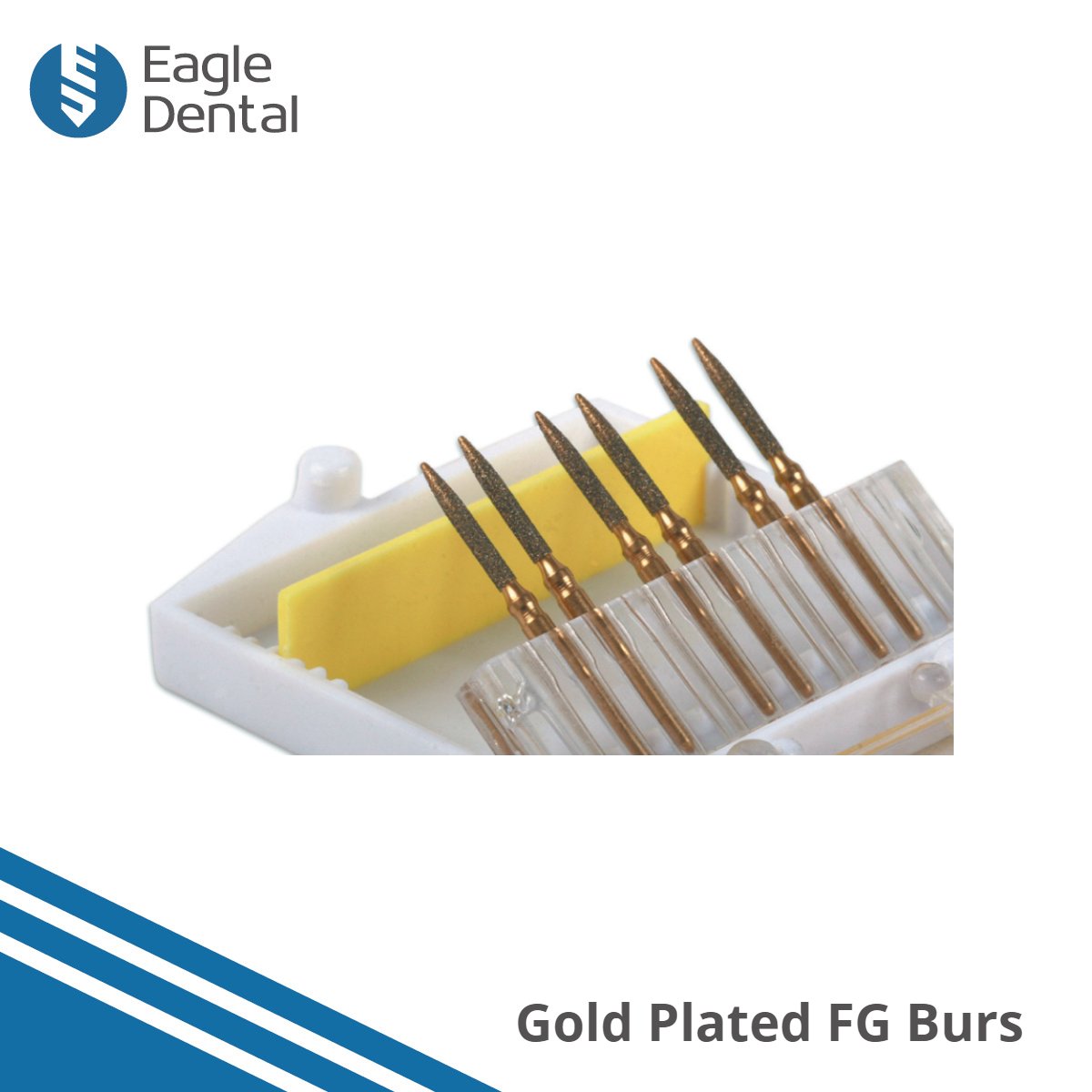 All ceramic crown preparation kit: gold burs – Eagle Dental Burs