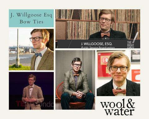 J Willgoose Esq en wol & water strikjes