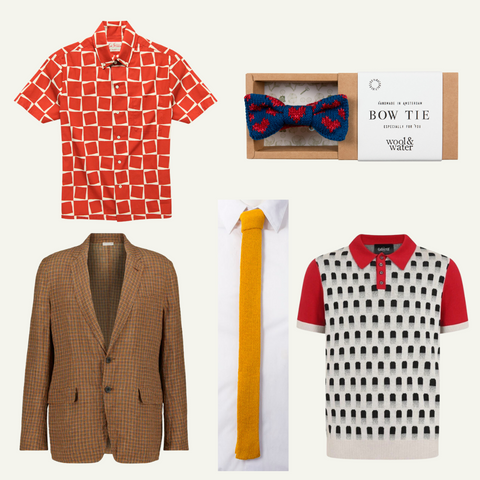 Wes Anderson Mix and Match clothing options for inspiration