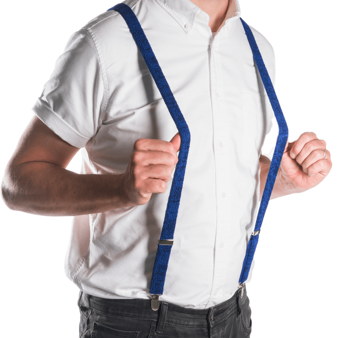 Black and Cream Suspenders / Bretels