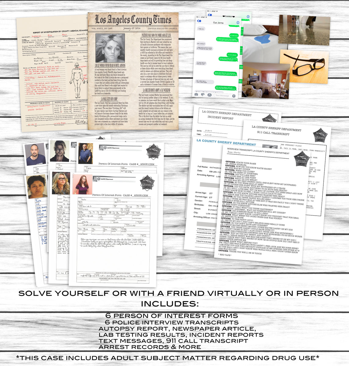 Cold Case Files Game Printable - Printable Word Searches