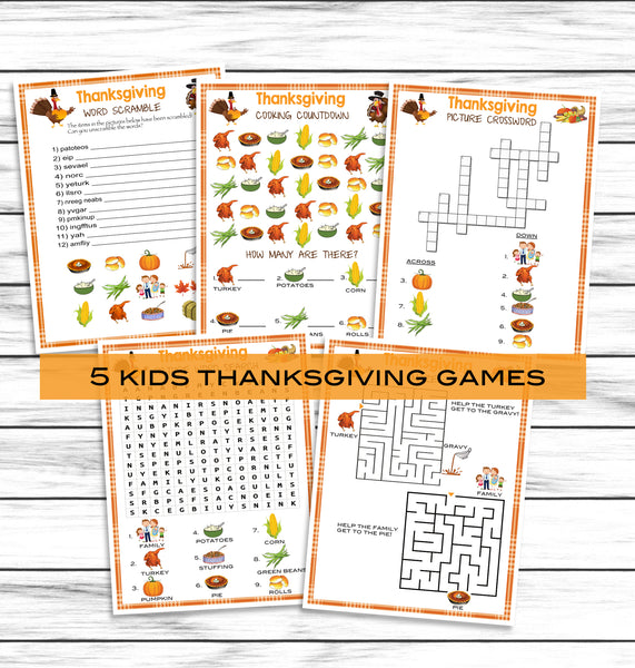 Thanksgiving Trivia Game, Think Fast Game, Thanksgiving Printable Games,  Fun Friendsgiving Game, Zoom Game, Family Game, Instant Download