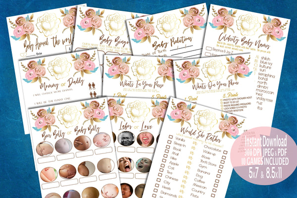 Boobs or Butts Game with Answer Key, Floral Printable Bachelorette Game,  Boobs or Butts Game, Baby Shower Games, Boob Baby Game, Baby Games