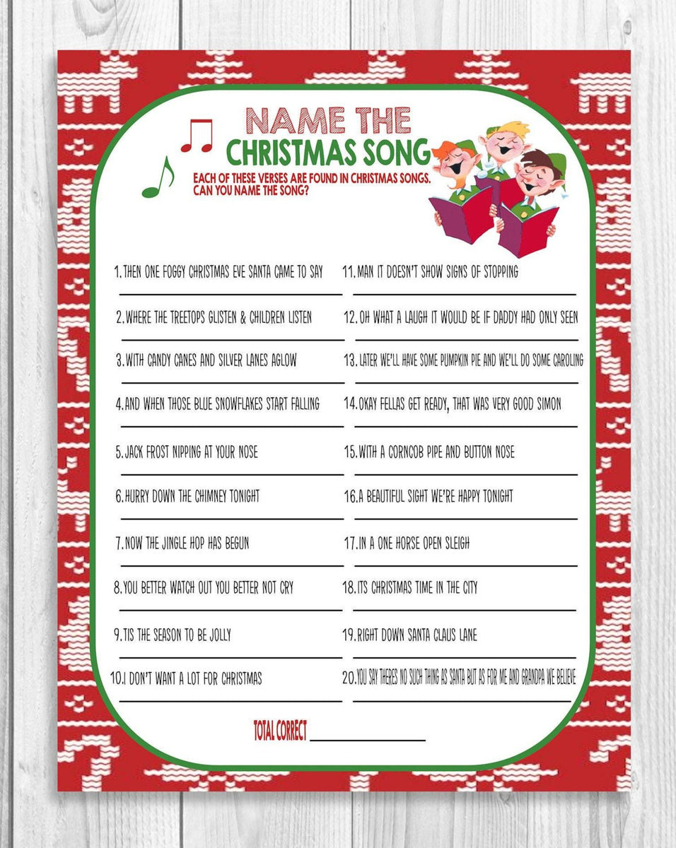 Christmas Carols, Songs, Game, Xmas Party Game For Kids & Adults, Clas ...