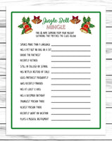 Christmas Jingle Mingle Game, Printable Or Virtual Holiday Party Game ...