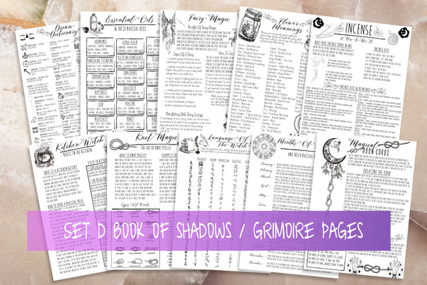 Herb Correspondences, Printable Grimoire Pages, Magical Herbs, Bos Pages, Witchcraft  Herbs, Witch Printables, Witch Ephemera, Digital 