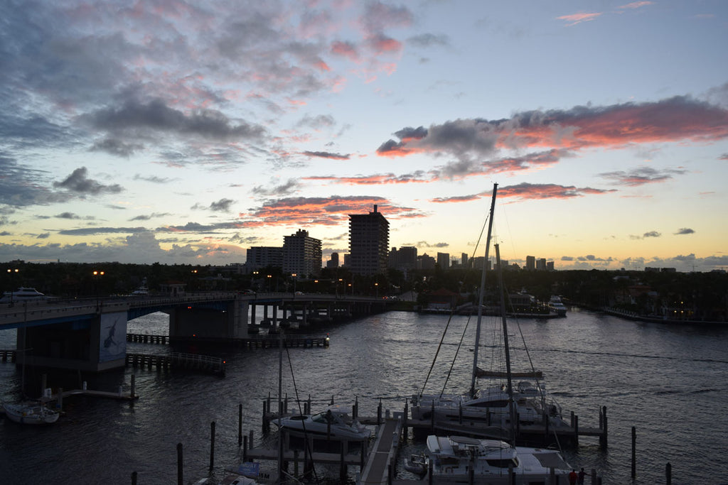 sunset in Fort lauderdale