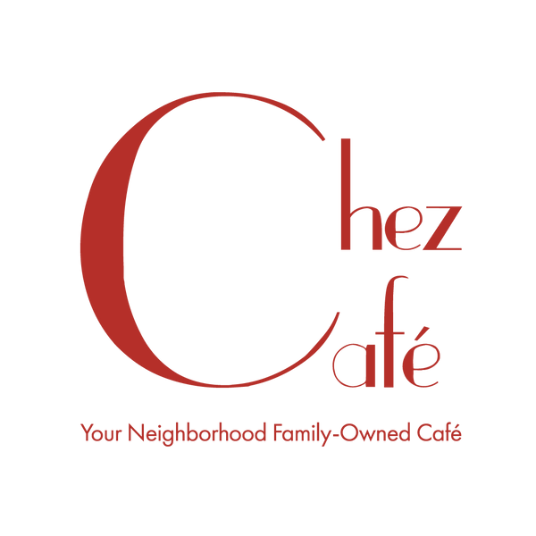 logo design Chez Cafe of neighborhood restaurant in Pompano Beach