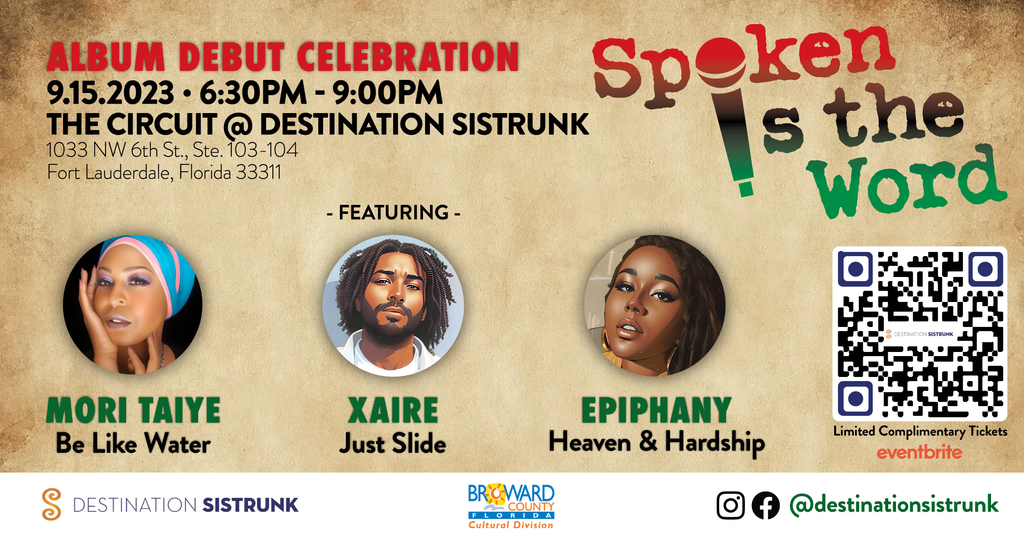 Spoken is the Word event graphic design