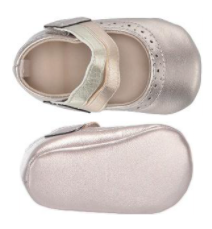baby deer metallic mary jane shoes for toddler