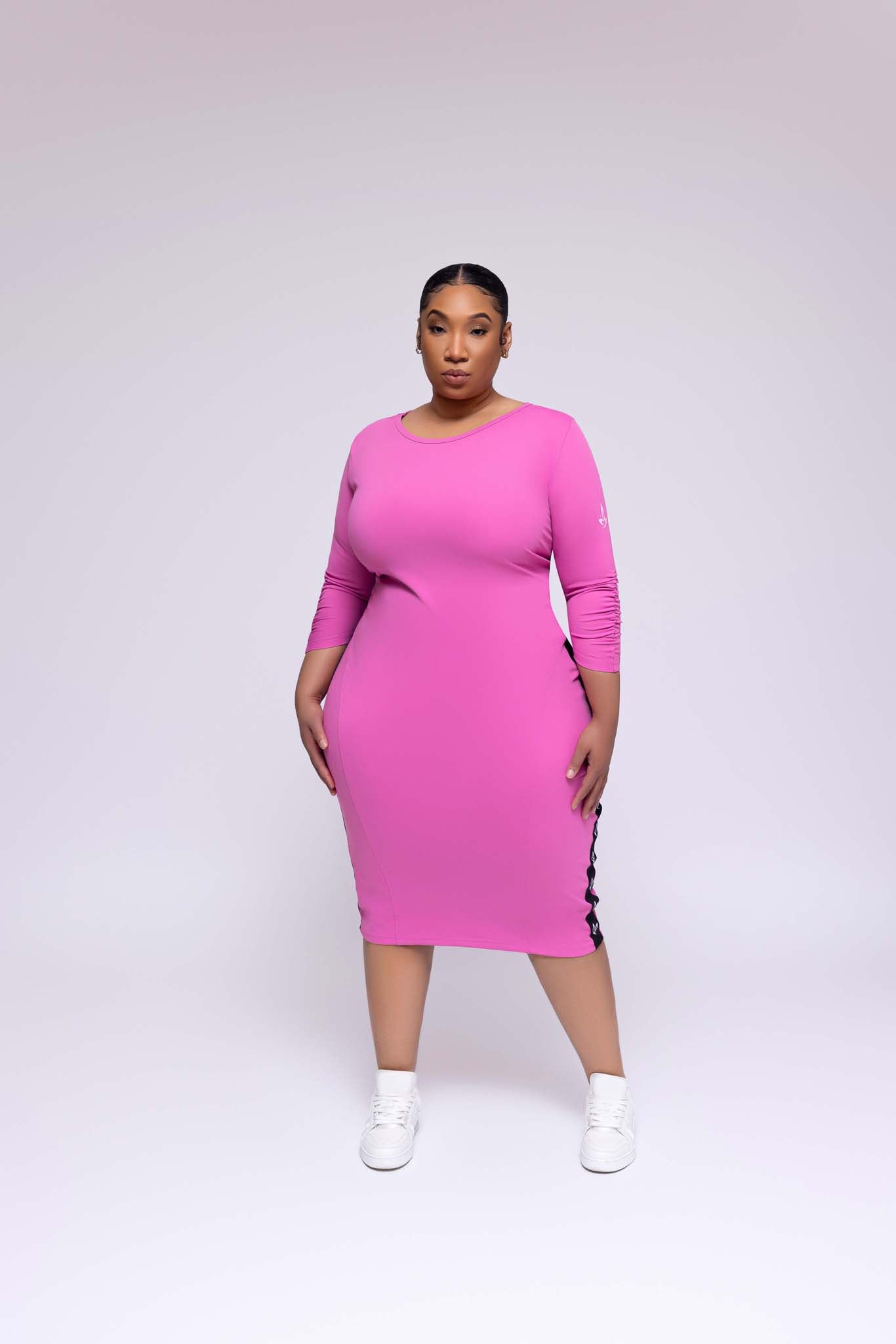 Midi Active Dress (Pink) - Tamela Mann Collection product image